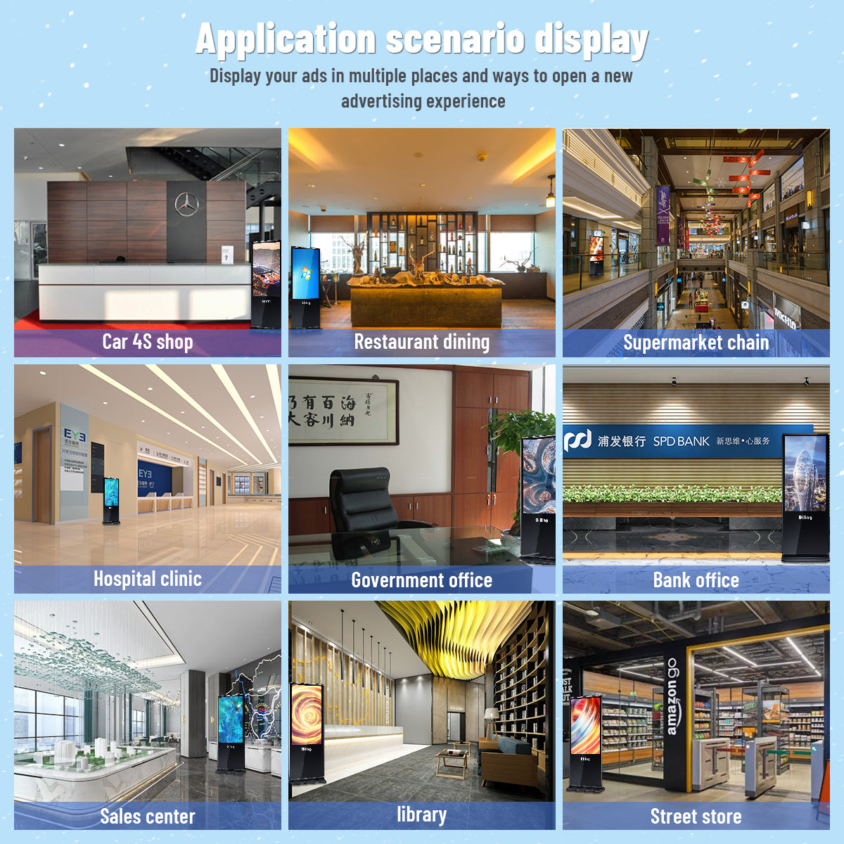 Digital Display Floor Standing Digital Signage | Commercial Displays and Screens ...